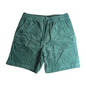 C&C California Olive Green Corduroy Drawstring Shorts Men's Size Small Casual...